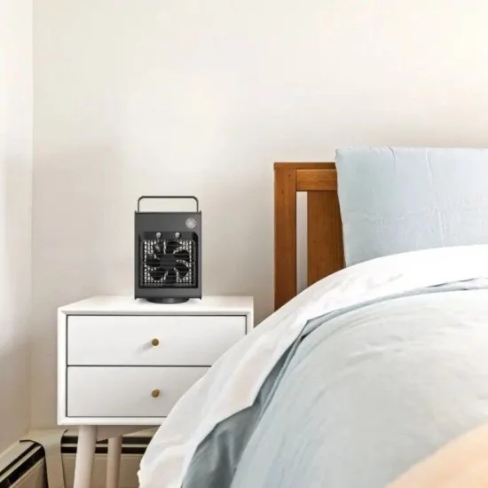 Porodo Lifestyle Air & Mist Portable Cooling Fan With Night Light